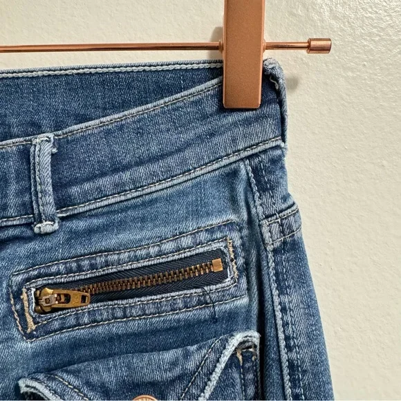 Mother Denim The Insider Crop Point Racing Hearts Size 24 - Picture 7 of 16